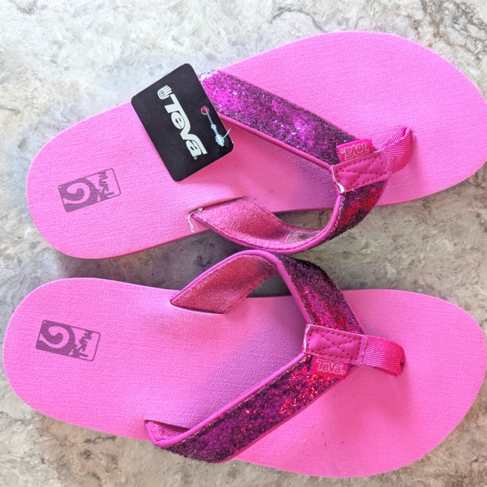 Teva Pink Glitter Sandals